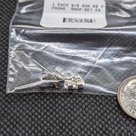 DIY earrings set in Garnet and Sterling - Picture 4 of 6